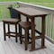 Highwood Usa Lehigh 3pc Counter Height Outdoor Patio Furniture Balcony Set AD-KITBALC1-ACE - alternate 2